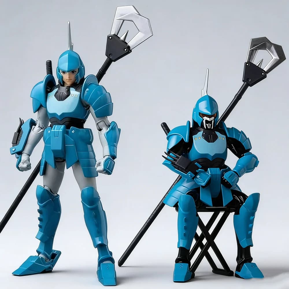 Figurine d'action Koo Yoroiden Samurai Troopers Ronin Warriors Shin Mouri Double Armors