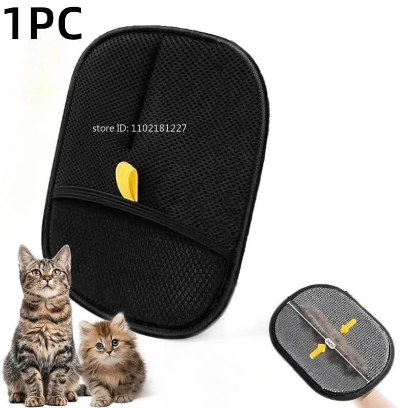 Gants de nettoyage améliorés pour poils d'animaux, gants de toilettage réutilisables pour canapés et