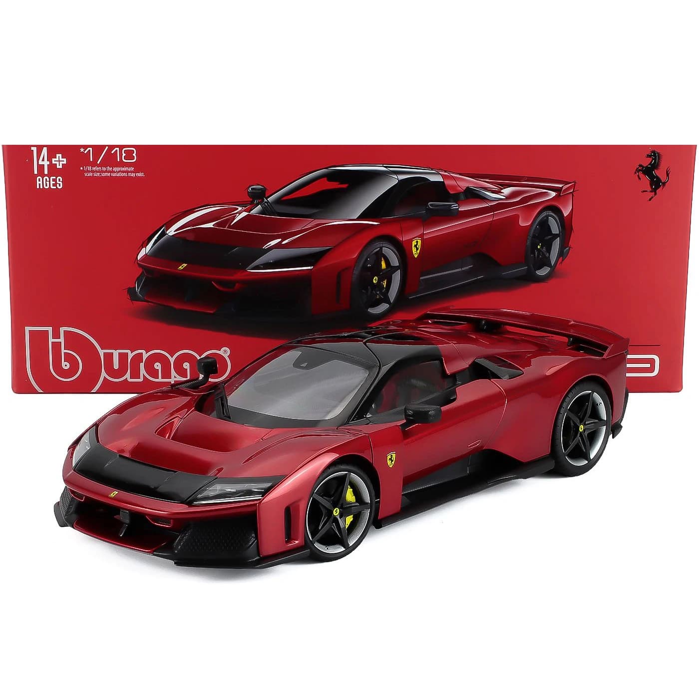 Bburago 1:18 La dernière édition de la Ferrari F80 Racing en édition limitée avec vitres de voiture,