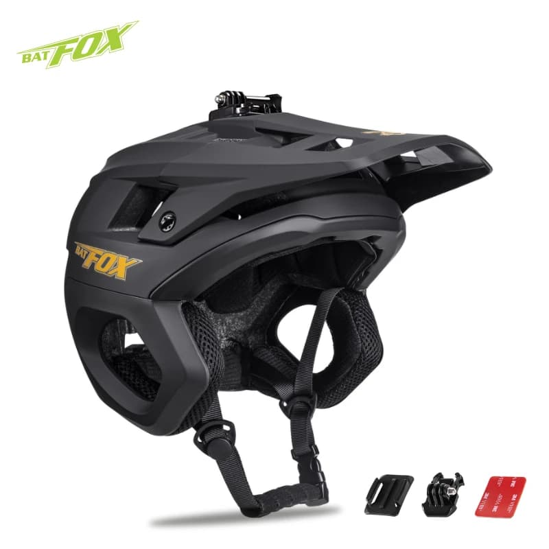 Casque de vélo de montagne BATFOX pour hommes, casque de vélo 3/4, casque de VTT, casque de sport de