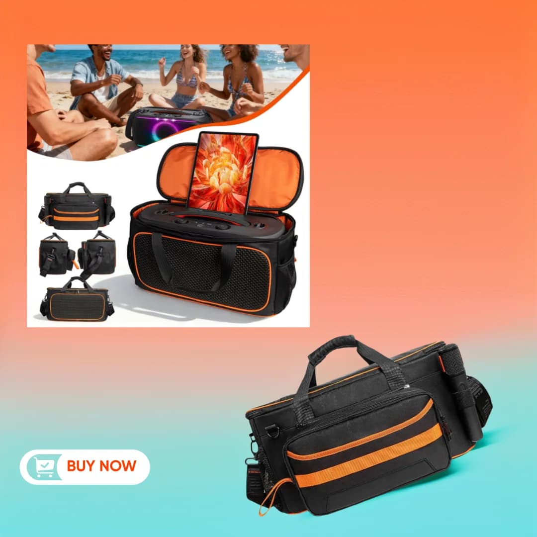 Étui de protection de qualité professionnelle pour JBL PARTYBOX ON THE GO2, conception à double ferm