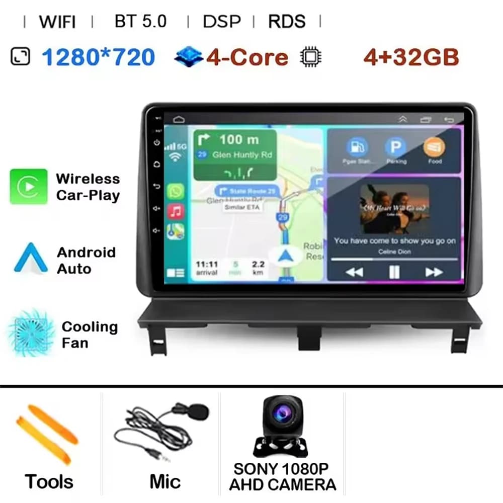 Pour Peugeot Partner 1 2002 - 2008 Partner Origin 1 2008 - 2011 Android 15 Carplay Auto Autoradio Le