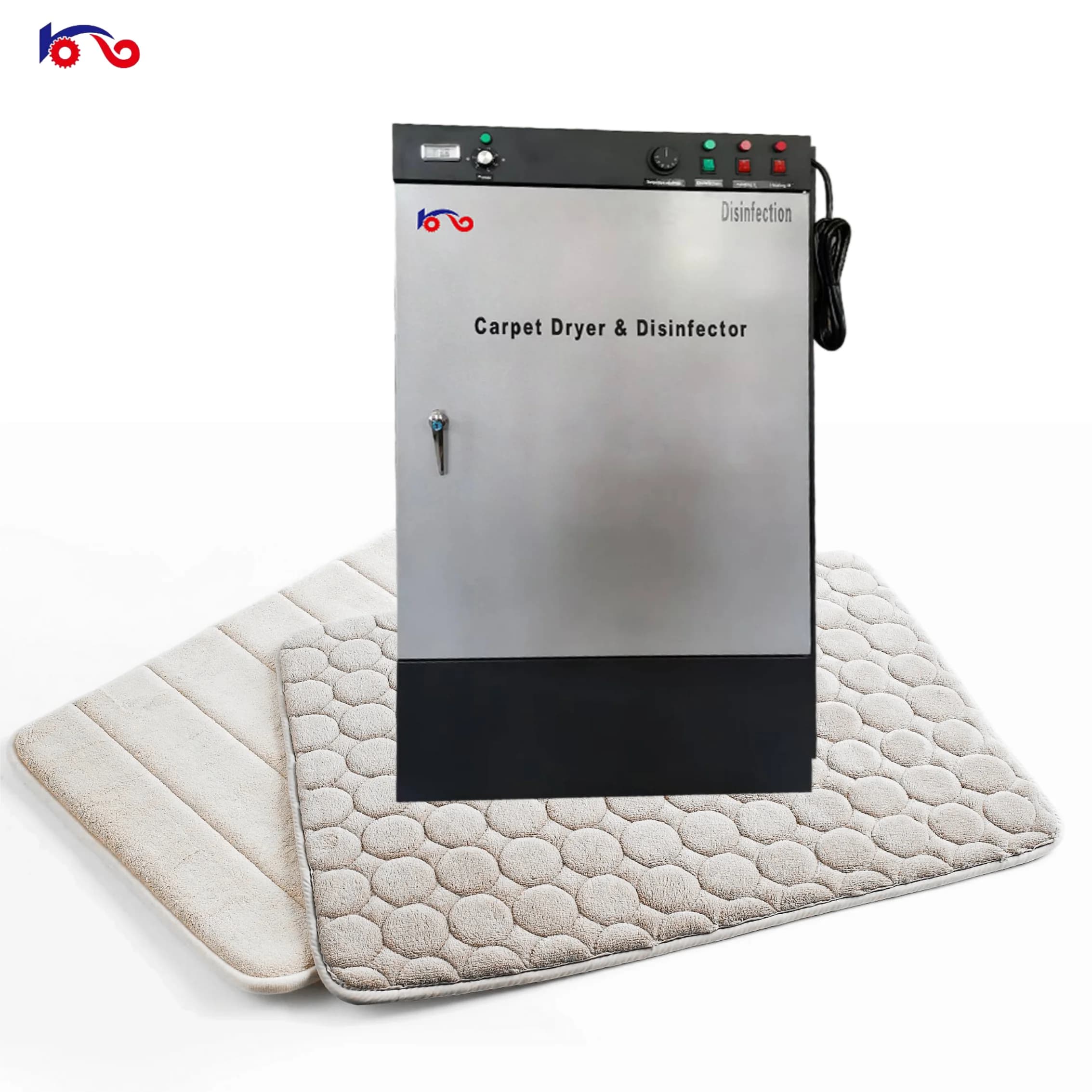 Machine à nettoyer les tapis en acier inoxydable à séchage rapide avec réglage de température à chau