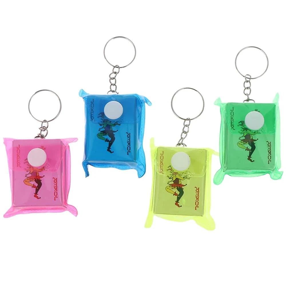 Divertissement jeu de société Portable petit sac pendentif 3x4 cm Poker porte-clés porte-clés Mini P
