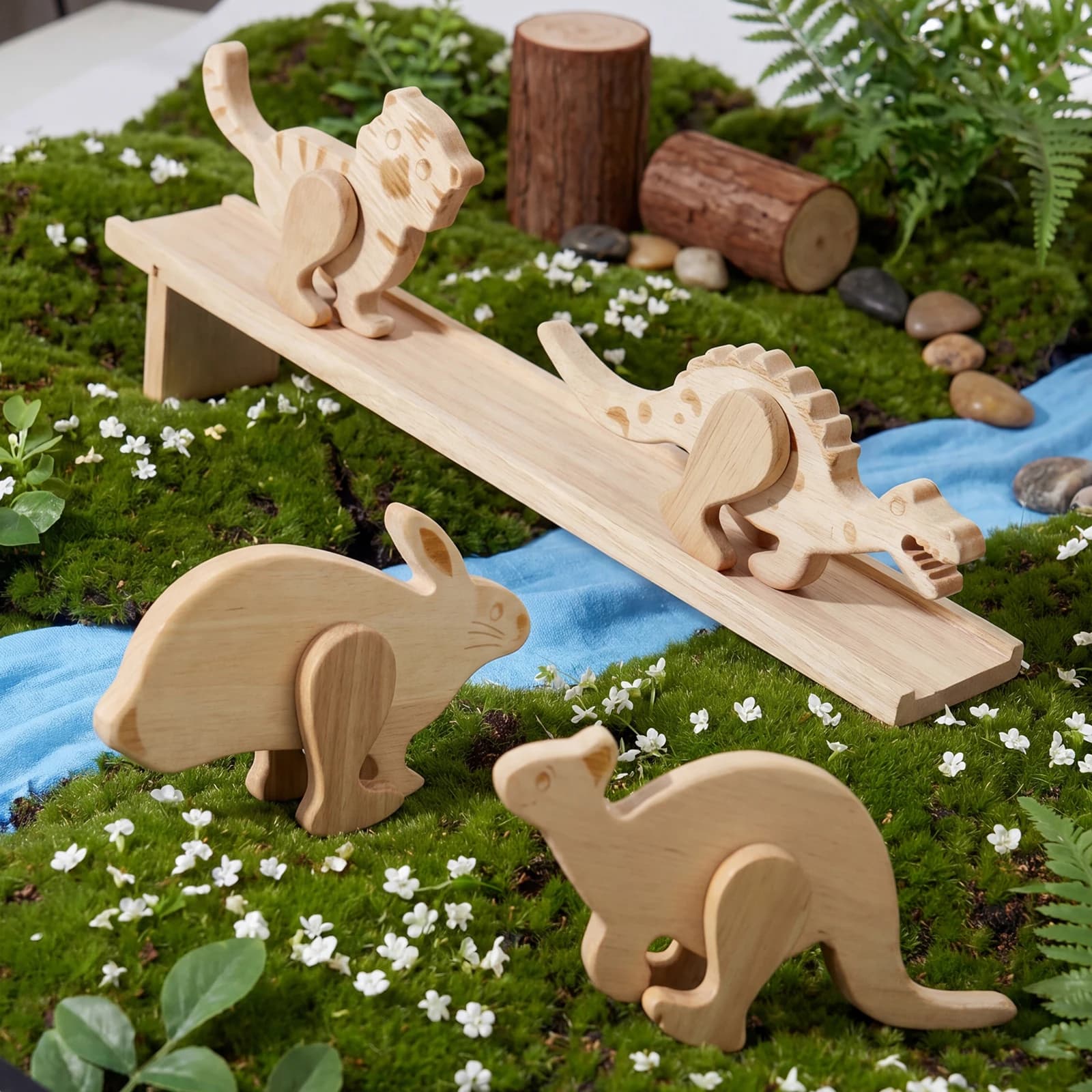 Jouet de marche en bois fait main pour animaux, non motorisé, pour enfants, enseignants et collectio