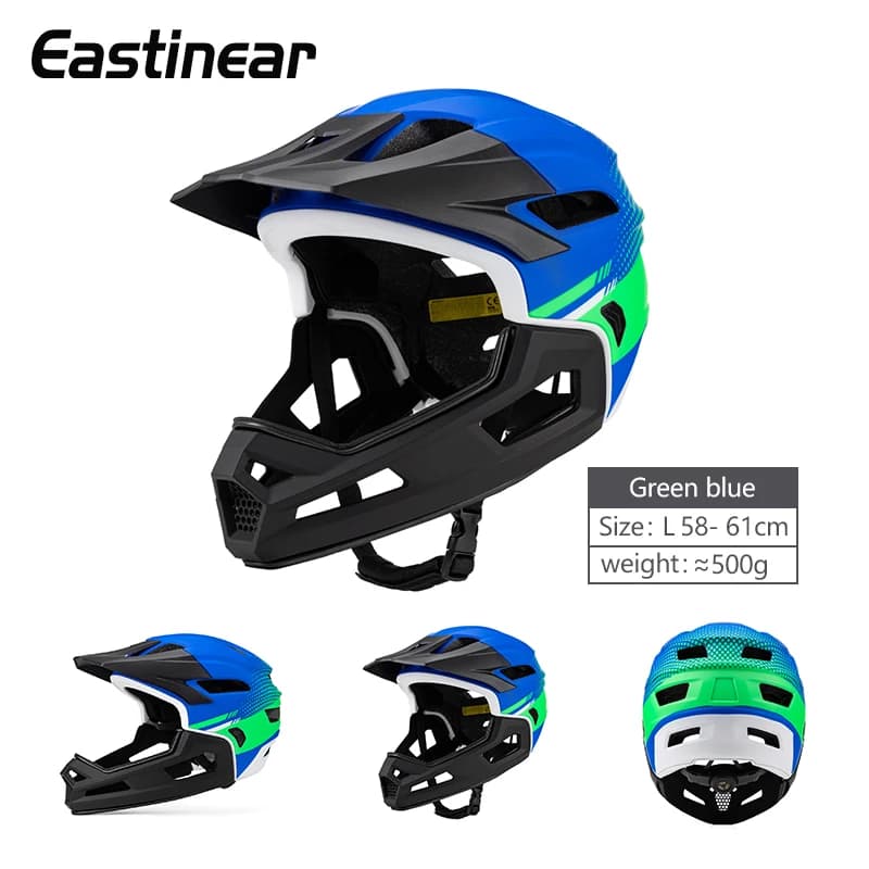 Eastinear's nouveau casque de vélo adulte intégral détachable Sports de plein air moto Skateboard ca