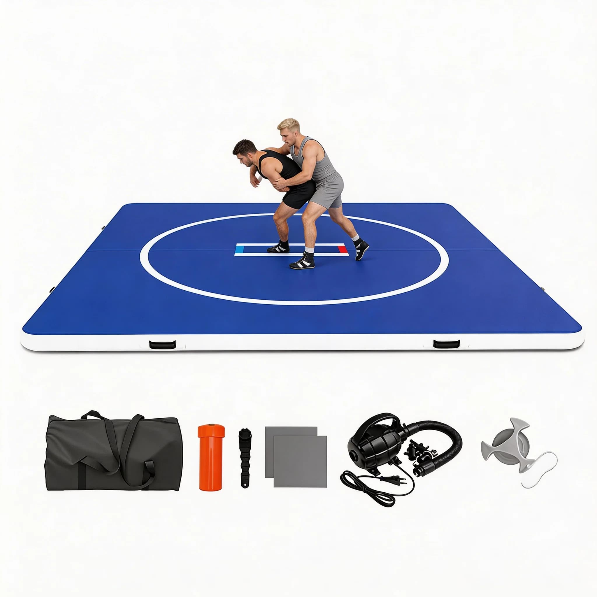 Tapis de lutte gonflable de 10 pieds, tapis de Jiu-Jitsu en PVC pour BJJ, MMA, arts martiaux, boxe, 