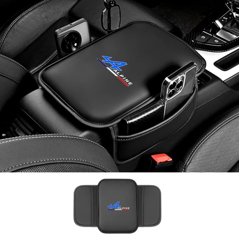 Coussin d'accoudoir en cuir pour console centrale de voiture, tapis de protection pour Alpine A110 A