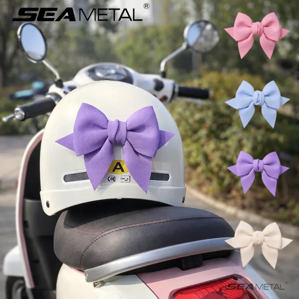 SEAMETAL – décoration de casque avec nœud papillon