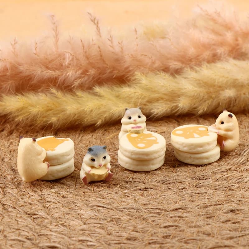 Mini figurines hamster et souris