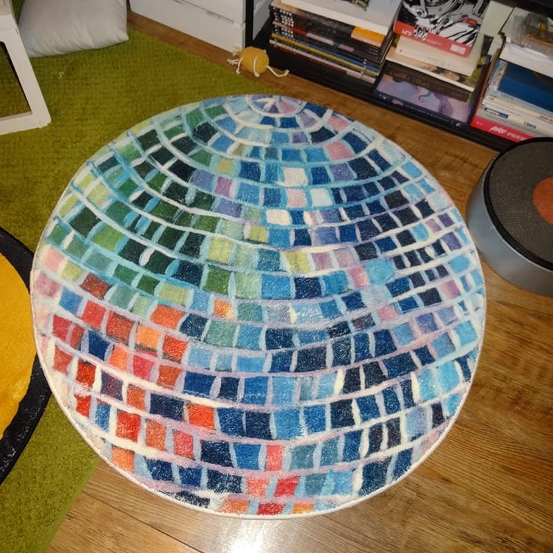 Tapis pour salon grande surface décoration de la maison dessin animé multicolore chambre d'enfants tapis moelleux tapis de couloir abstrait particulier