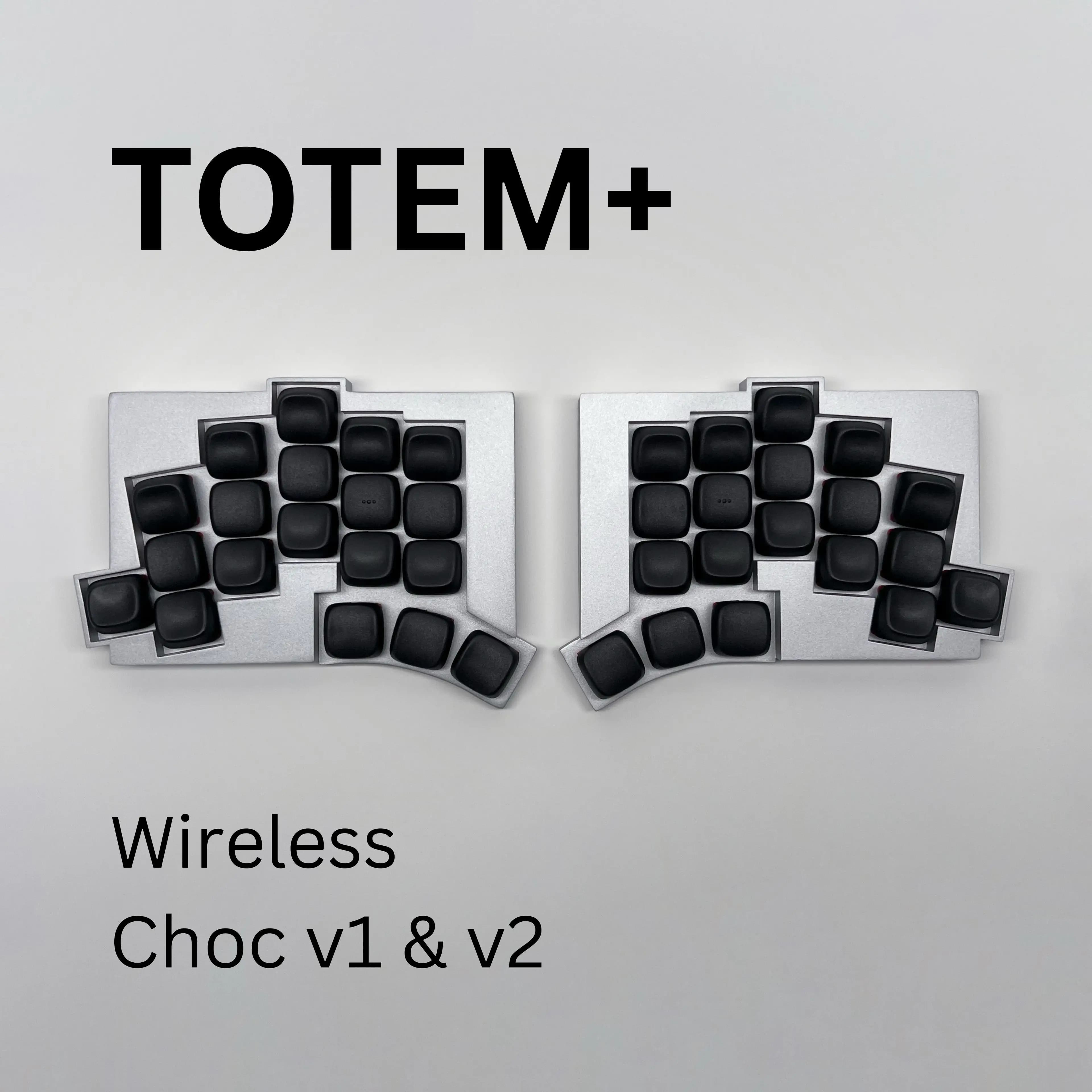 TOTEM + clavier divisé sans fil - Bluetooth ZMK Choc V1 V2 commutateurs silencieux à profil bas