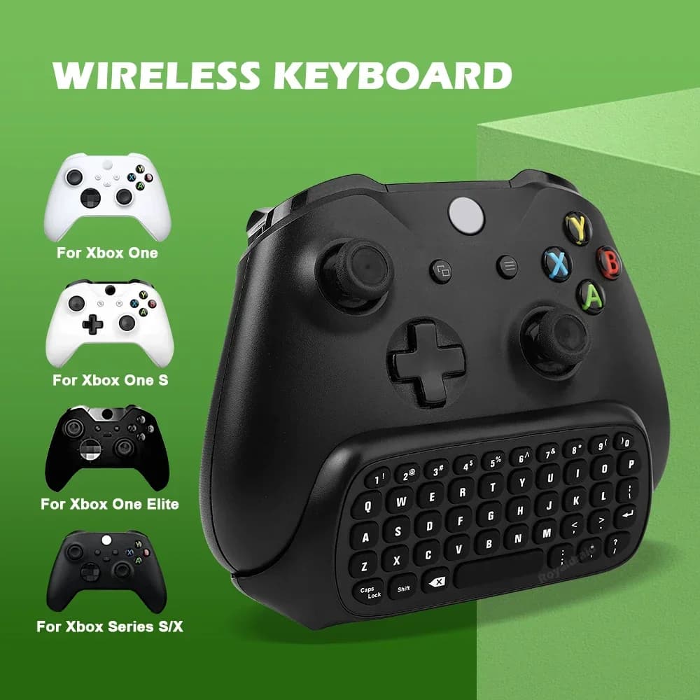 Clavier de contrôleur pour Xbox Series S/X/One/One S X, clavier de jeu sans fil avec récepteur USB et prise audio 3.5mm