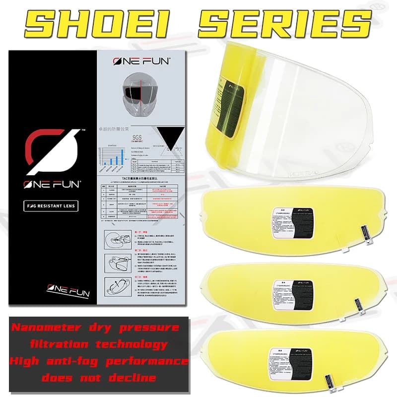 Pour casque shoei Anti-buée