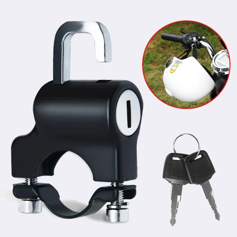 Serrure de casque de vélo électrique, fixation antivol, tête de verrouillage multifonctionnelle, fixation de casque de vélo, serrure antivol