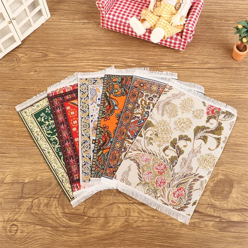 Tapis de sol Miniature pour maison de poupée 1:12