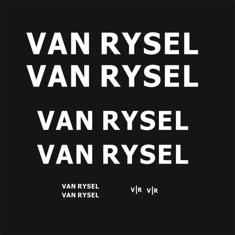 2 autocollants décoratifs Van Rysel pour cadre de vélo