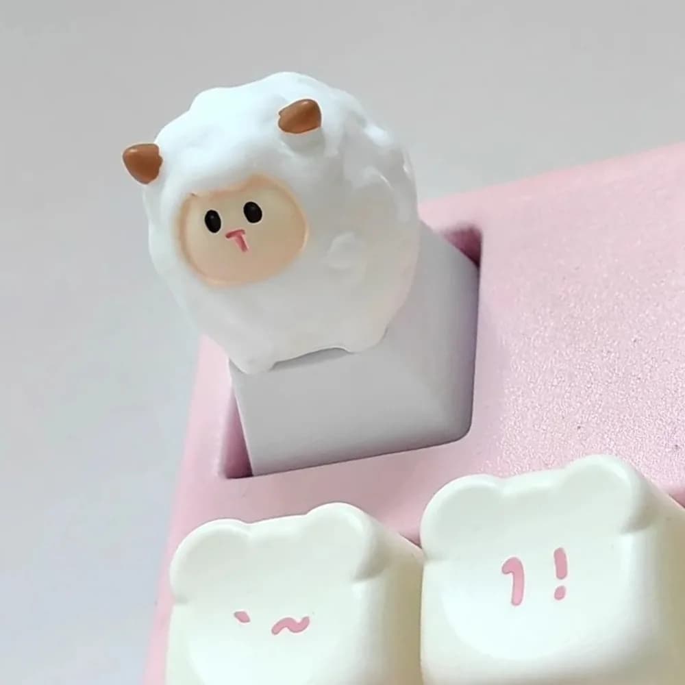 Capuchons de touches de clavier en forme de chat mignon de dessin animé (veuillez suivre notre boutique