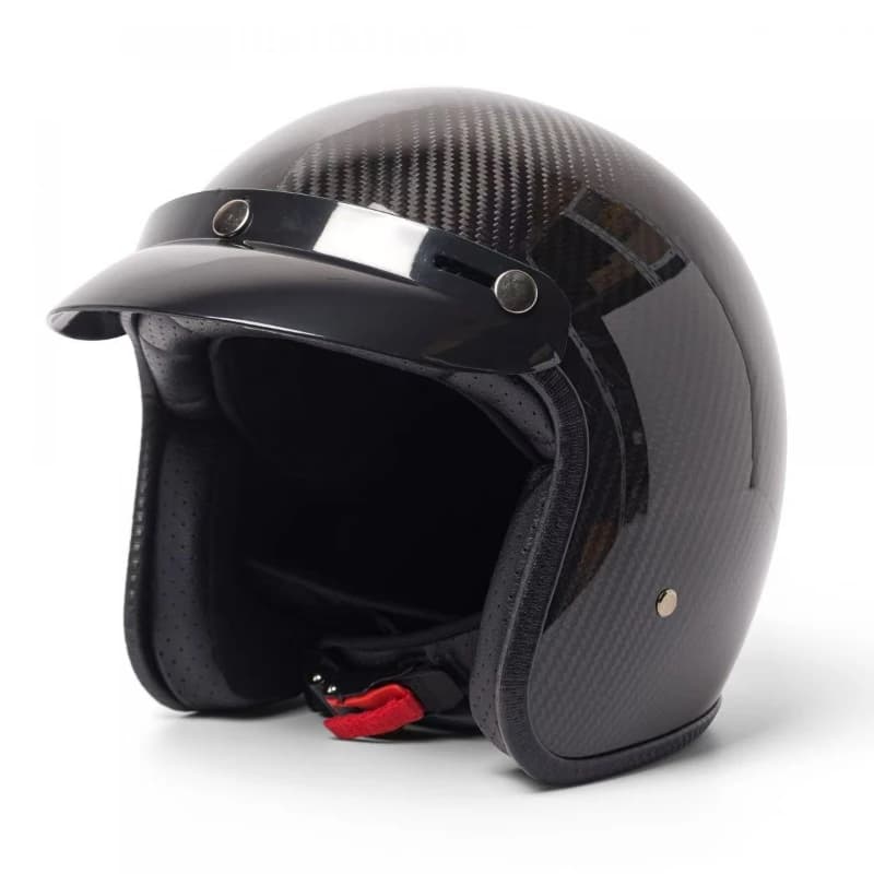 Casque Vintage en Fiber de carbone Super léger