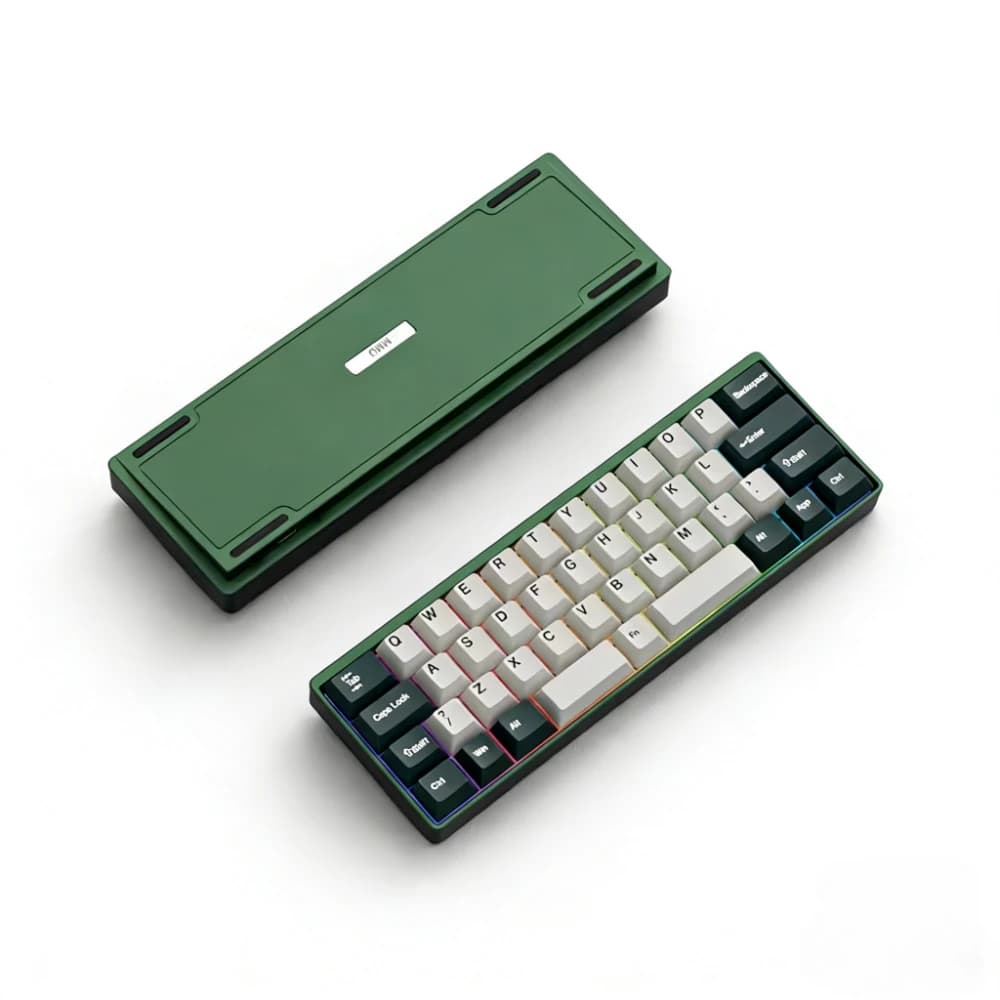 Clavier mécanique MMD KM40 sans fil, tri-mode, hot-swap, RGB, personnalisable, disposition 40%, coque en aluminium, clavier mécanique pour le bureau et les jeux