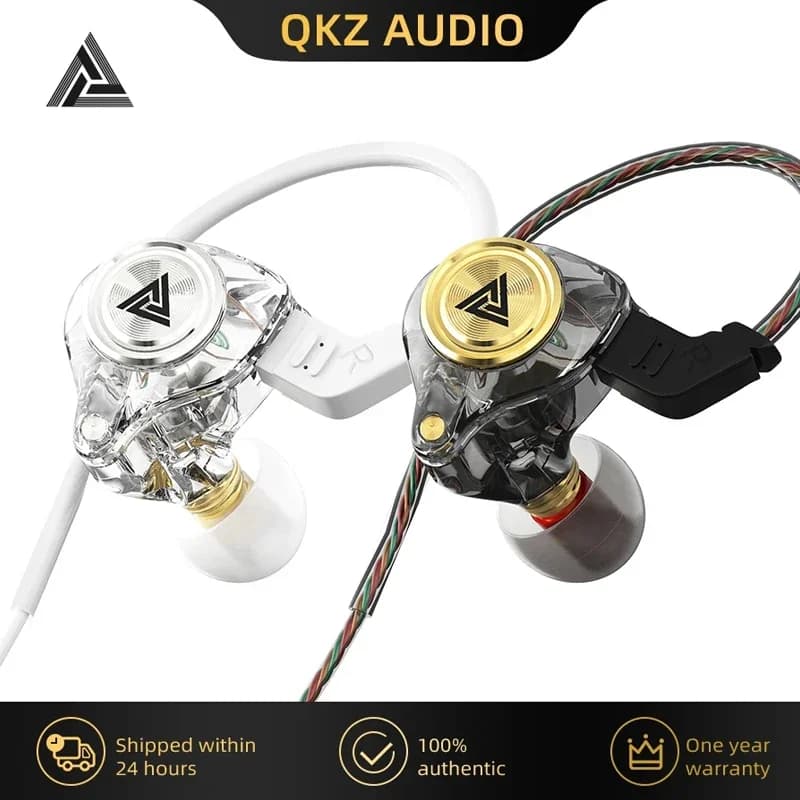 QKZ AK3 FiLe écouteur filaire avec Microphone HiFi moniteur de musique basse casque antibruit pour Sport jeu écouteurs