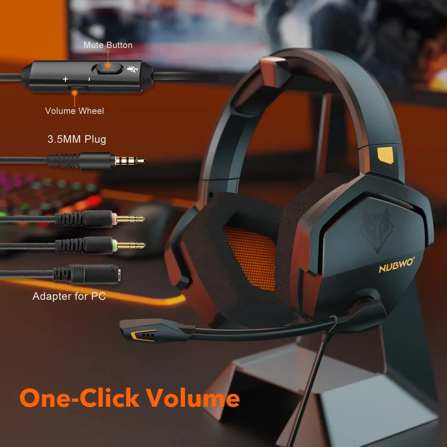 NUBWO N16 casque de jeu micro antibruit