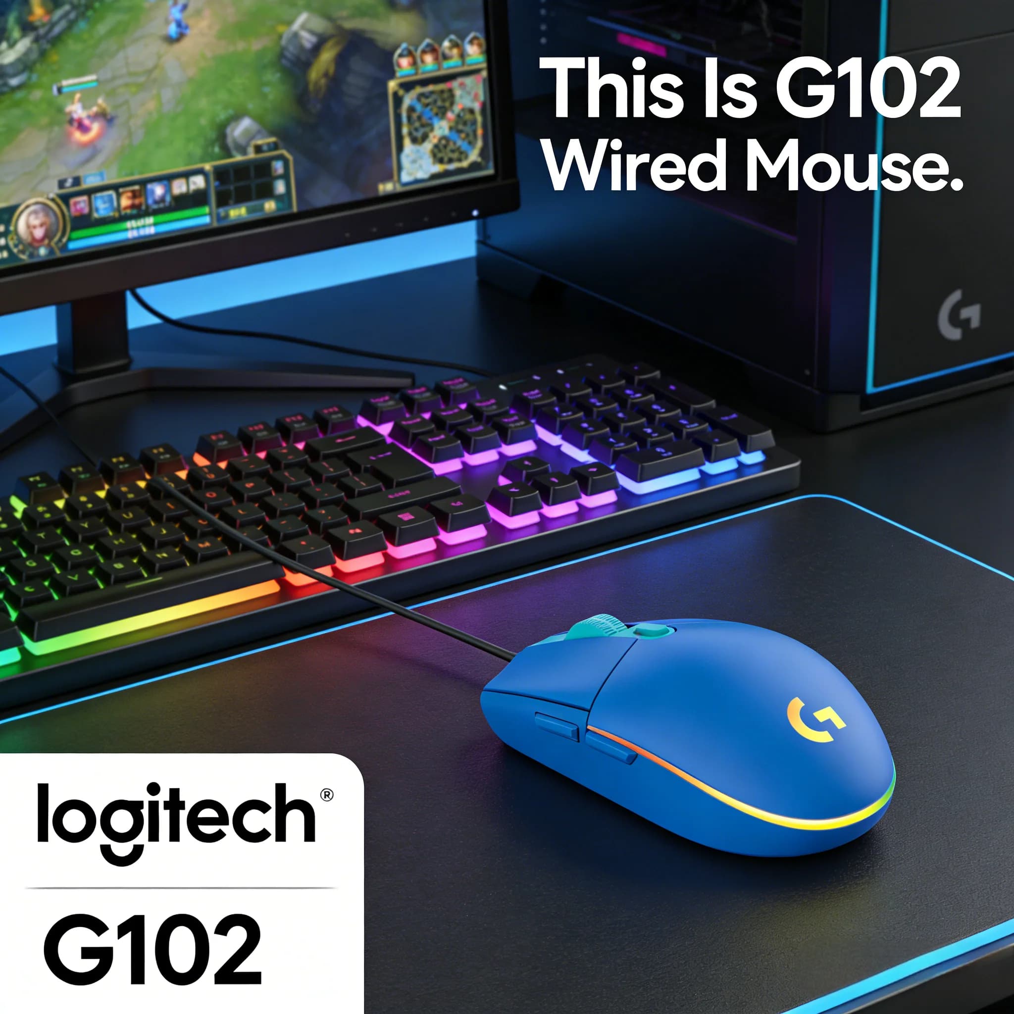 Logitech G102 : La souris de jeu confortable que vous attendiez
