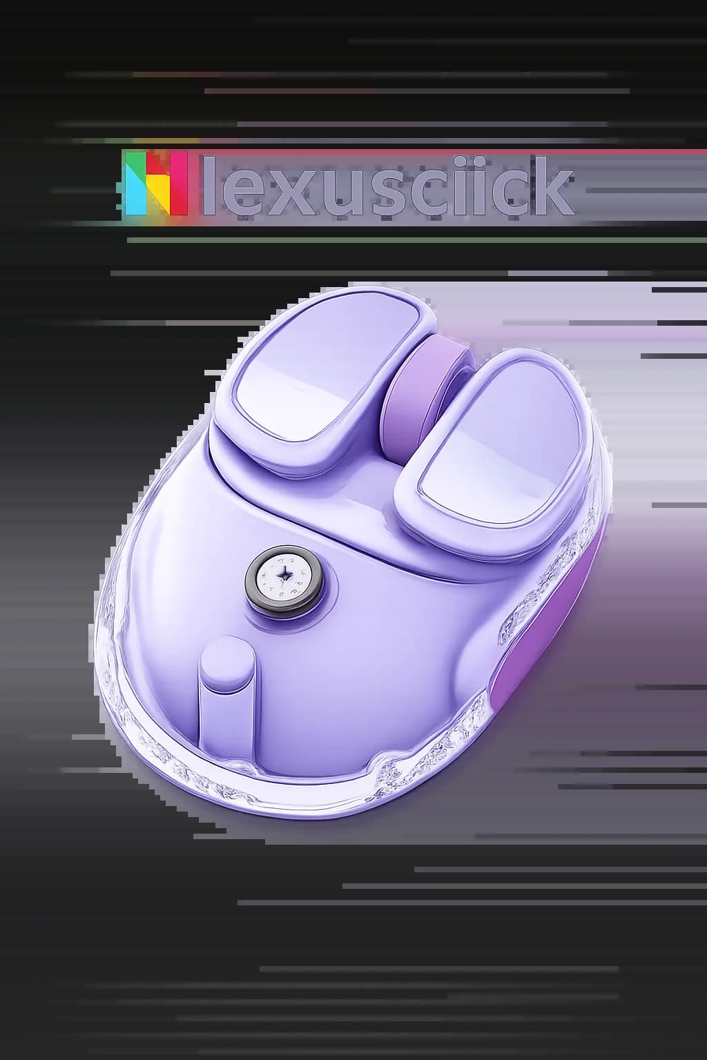 Mini souris sans fil transparente portable