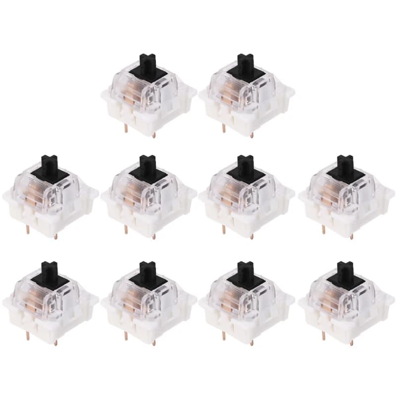 Pièces de rechange pour clavier mécanique, compatible avec Cherry MX Gateron, commutateurs SMD LED, 3 broches durables, 10 pièces