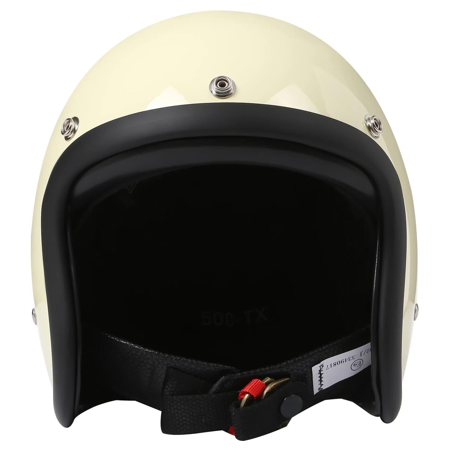 Casque de moto 3/4 style japonais classique, petit modèle vintage TT&COCASCOS, casque ouvert Jet 500TX Cafe Racer Scooter