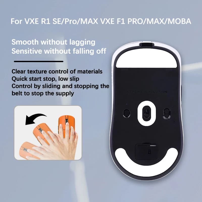 Coussinets de souris de jeu pour VXE R1 SE/Pro/MAX et pour VXE F1 Pro/MAX – Améliorez vos performances du sport électronique