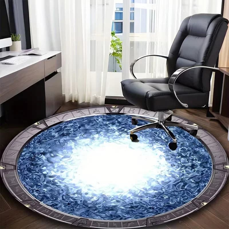 Tapis rond Stargate, tapis de film pour salon