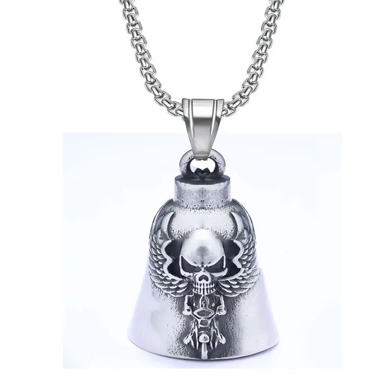 Porte-clés cloche de moto Skull Angel, accessoires d'équitation pour hommes