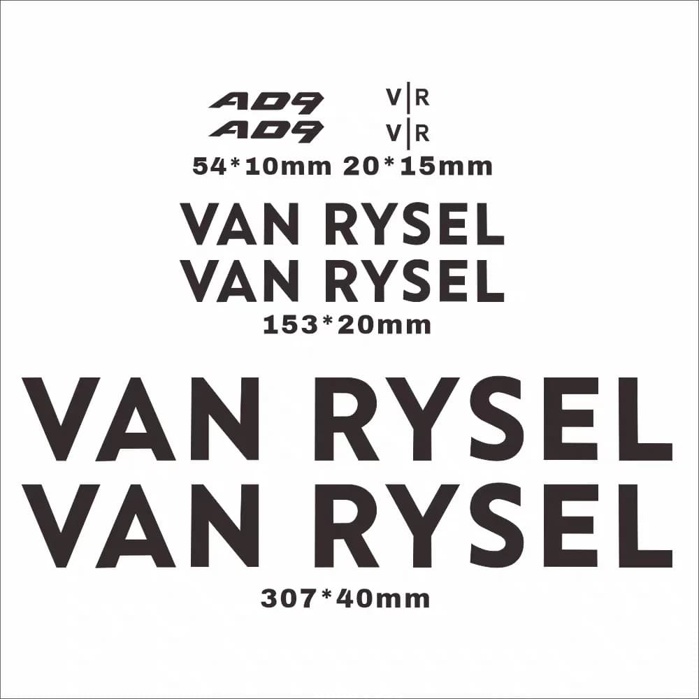 Support d'autocollant pour cadre de vélo VAN RYSEL avec autocollant
