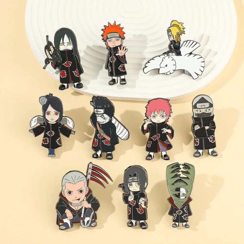 Broche en émail Naruto Akatsuki