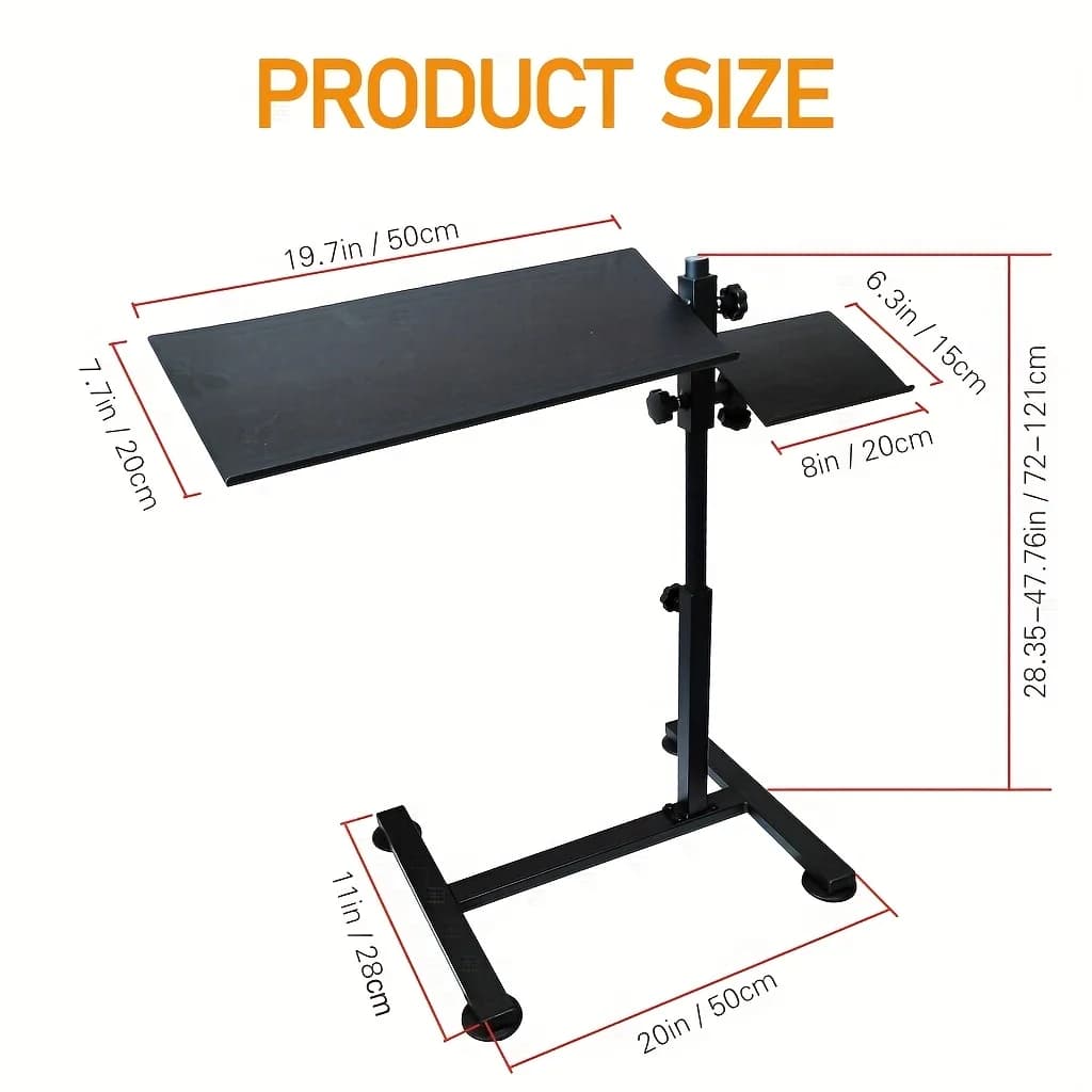 Grand plateau réglable pour clavier et souris pour simulateur de course - Comprend un support