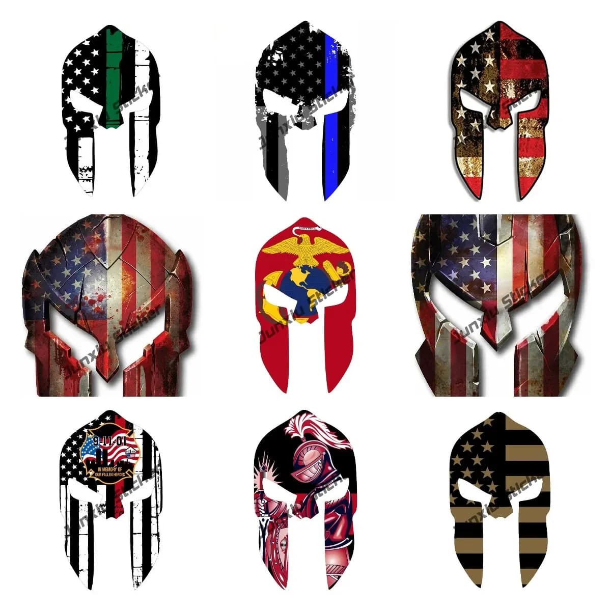 Autocollant de pare-chocs de casque spartiate