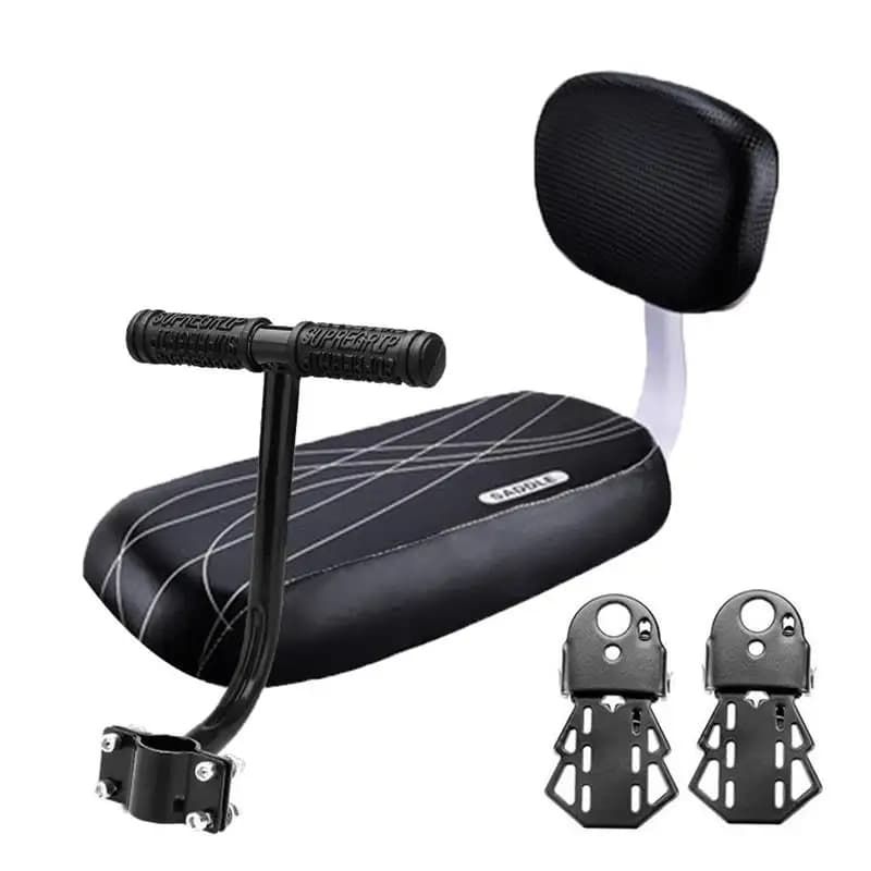 Accessoires de Cycle pièces Bicicleta vélo siège arrière selle enfant avec poignée de dossier accoudoir repose-pieds pédale