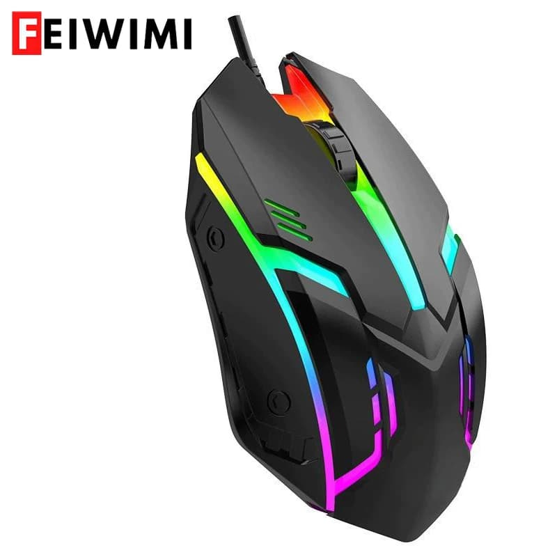 Souris de jeu filaire USB LED