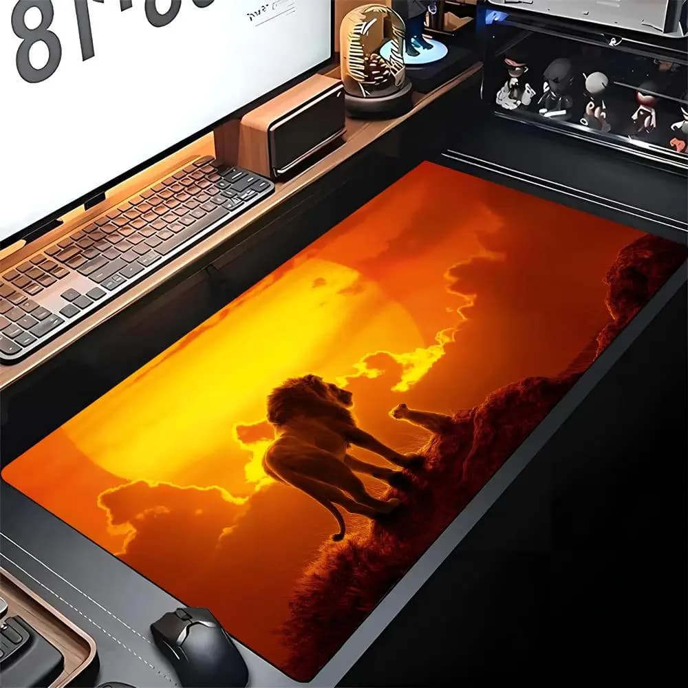 Tapis de Souris Le Roi Lion Grand Format pour Gaming