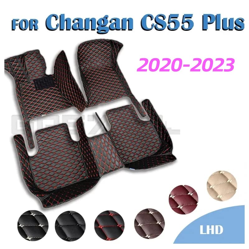 Tapis de sol de voiture pour Changan CS55 Plus, 2020, 2021, 2022, 2023, coussinets de pied automatiques personnalisés, housse de tapis automobile, accessoires intérieurs