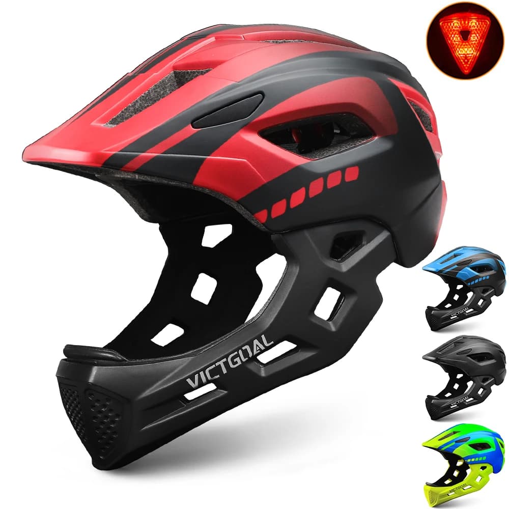 VICTGOAL Casque de vélo intégral détachable pour enfants