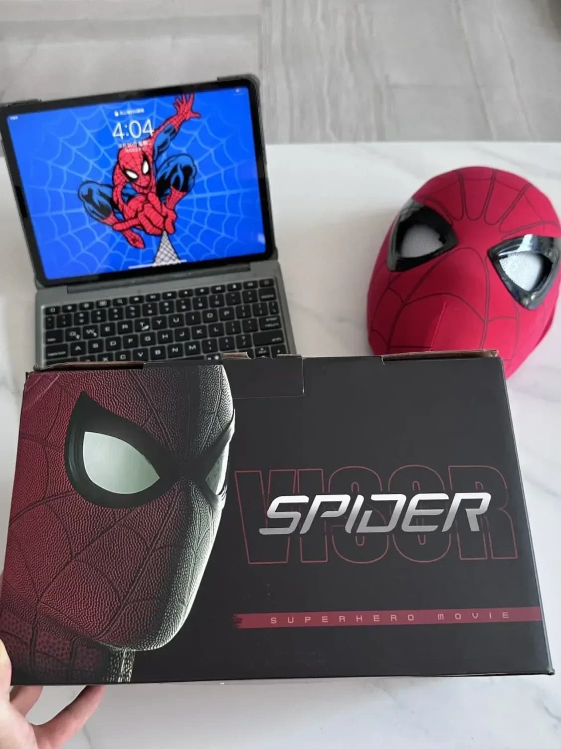 Spiderman Mascara couvre-chef masque Cosplay yeux mobiles