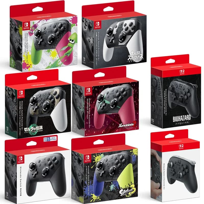 Manette de jeu sans fil Bluetooth Nintendo Switch Xenoblade2 Splatoon2 Resident Evil Requiem Edition, version asiatique professionnelle