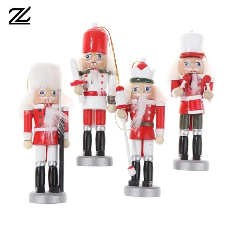 Marionnette Casse-Noisette Mini-Indicateur, Ornements, Décoration De Bureau, Dessins Animés, Noix, Soldats, Poupées De Bande, 6 cm, 12cm
