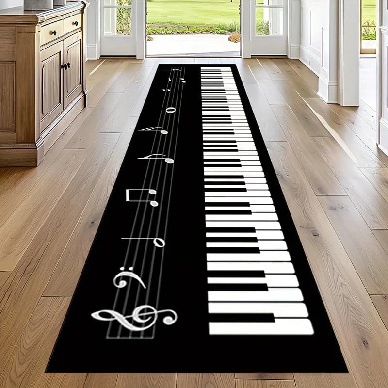 Tapis VIKAMA à touches de piano : antidérapant