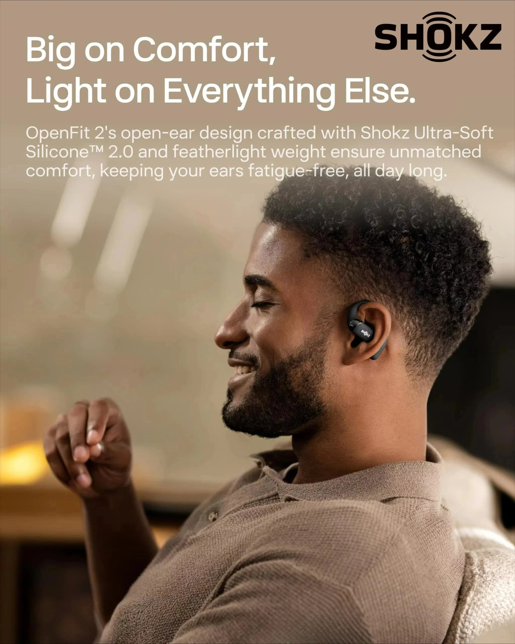 Shokz OpenFit 2 T920 casques ouverts oreille suspendue sans fil Bluetooth écouteurs avec technologie DualBoost AI réduction du bruit personnalisé