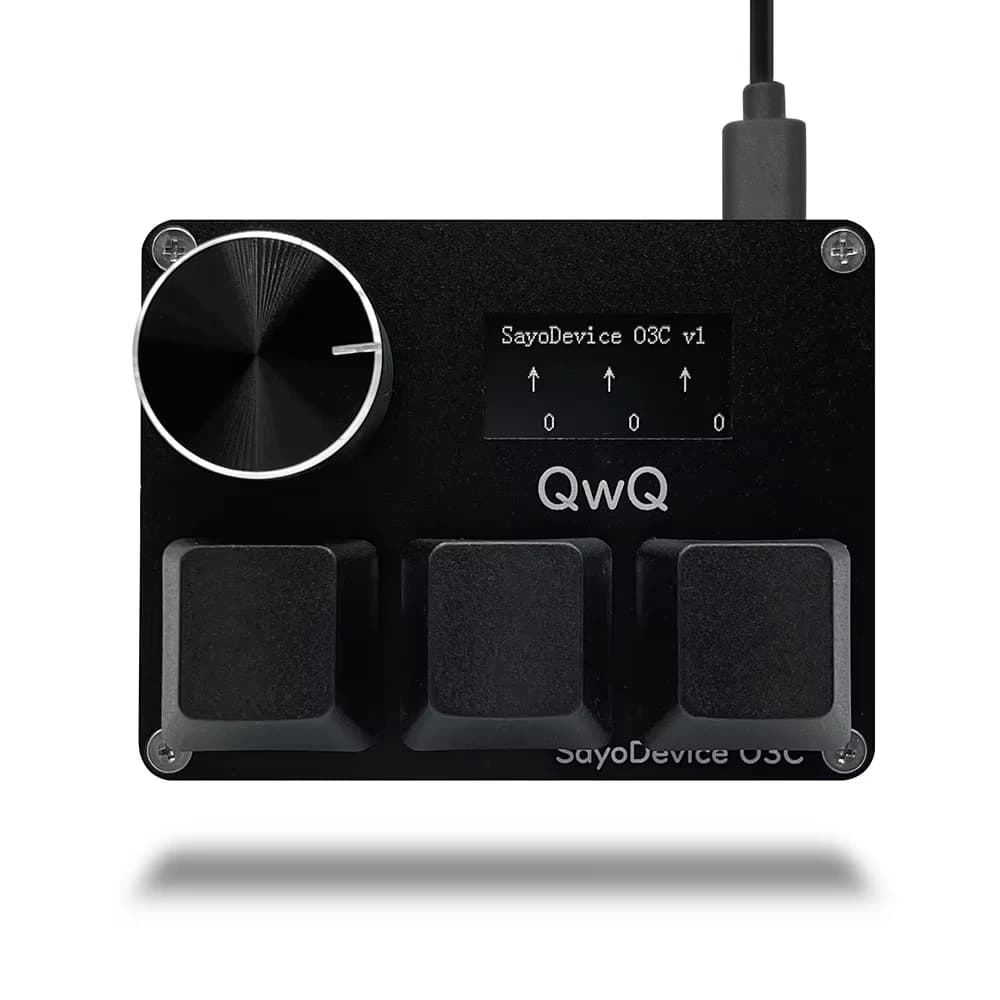 O3C jeu clavier SayoDevice OSU O3C déclencheur rapide Hall commutateurs magnétique rose commutateurs clavier bouton écran copie pâte Shotcut