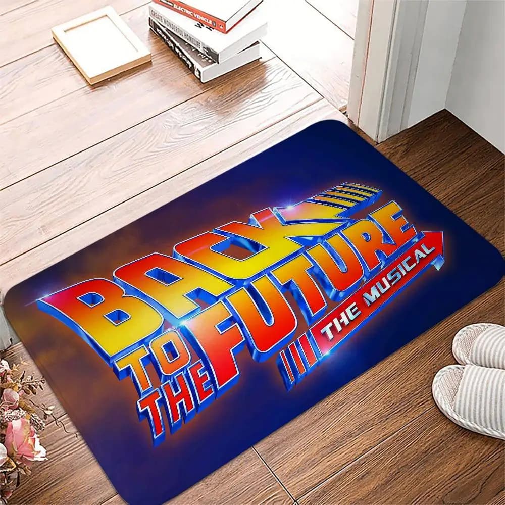 Retour vers le futur tapis de sol paillasson d'entrée tapis de bain tapis antidérapant tapis entrée de maison tapis de pied de cuisine personnalisé tapis mignon