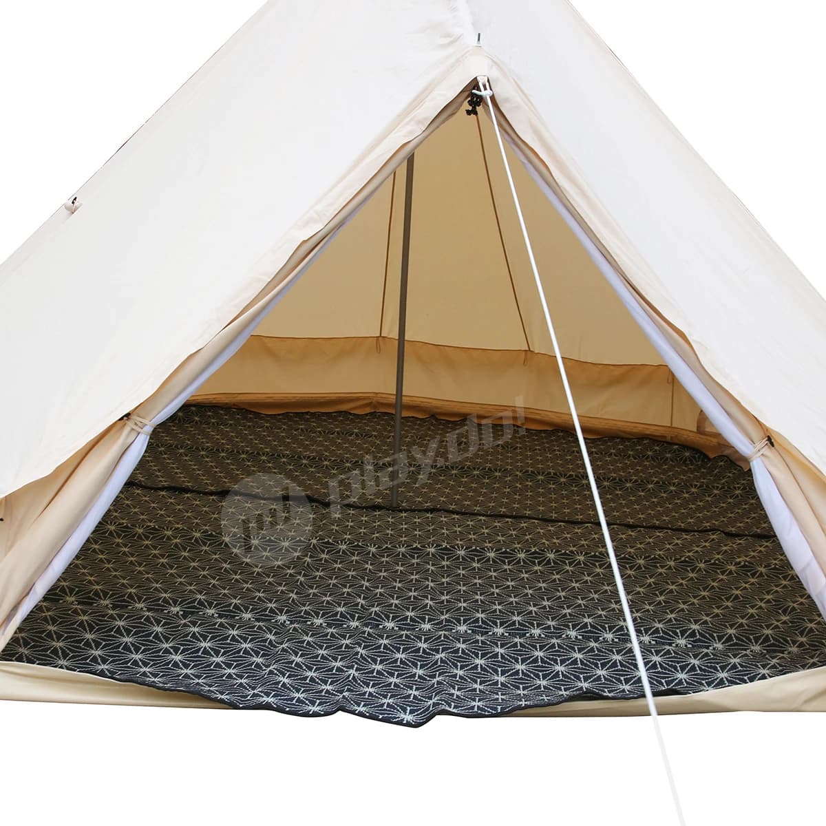 Tapis de sol de luxe en toile de coton imperméable de 5 m pour tente cloche – Offre spéciale pour le glamping